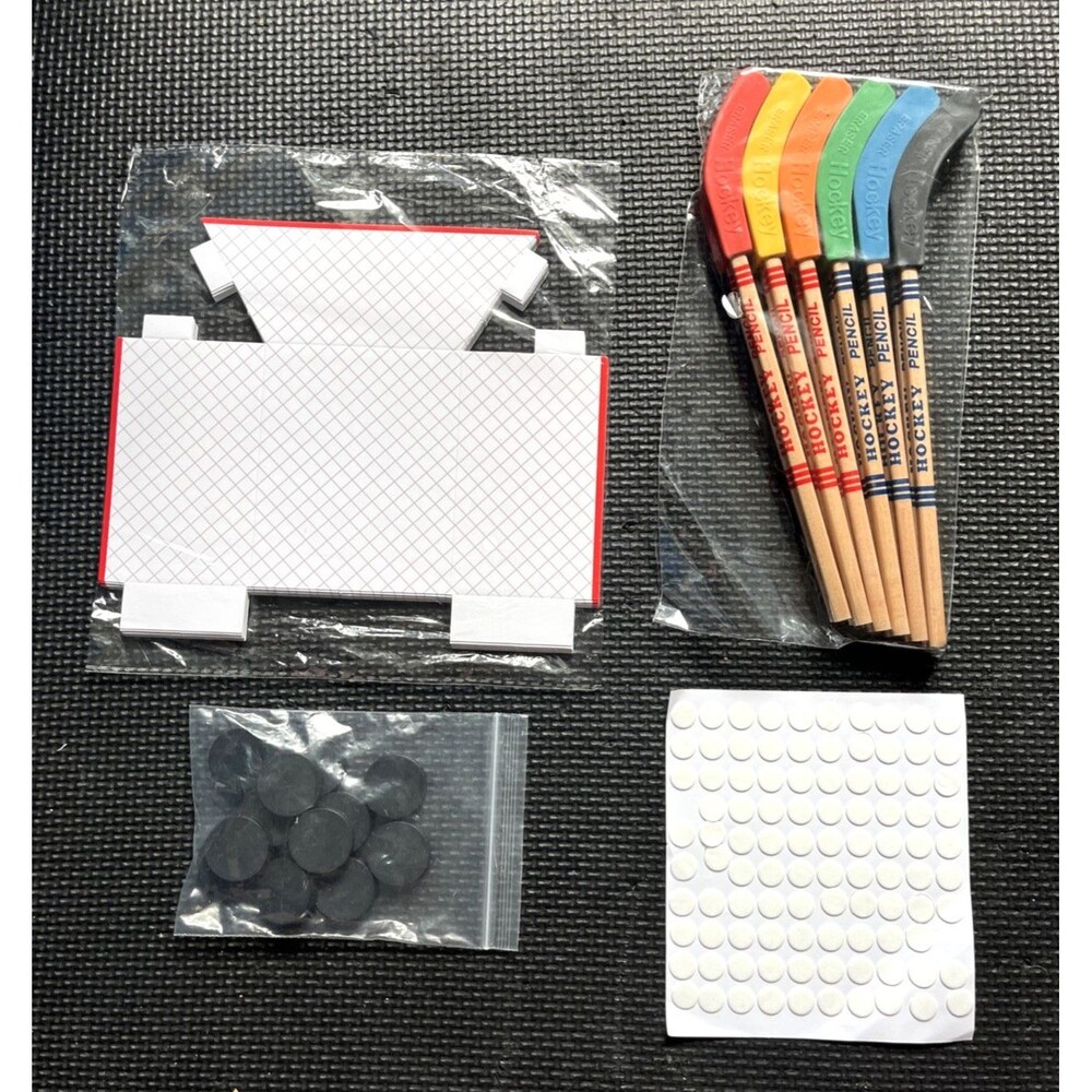 13 Set Hockey Party Favors Bulk Hockey Pencils and Erasers Includes Hockey Penci